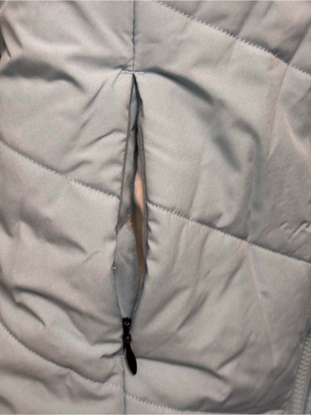 Girls' Pale Blue Quilted Hooded Puffer Coat - Picture 8 of 14
